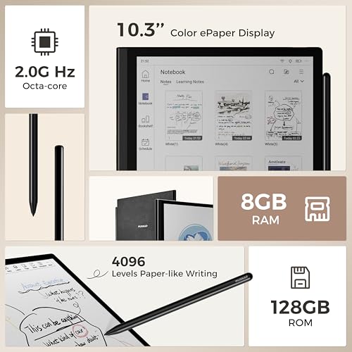 10.3" E Ink Color Display Paper Tablet with Stylus Pen J82217