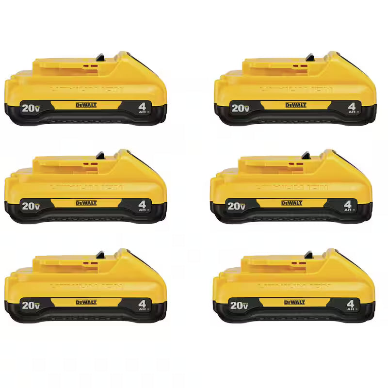 20V MAX Lithium-Ion 4.0Ah Compact Battery Pack 6-Pack Q593385