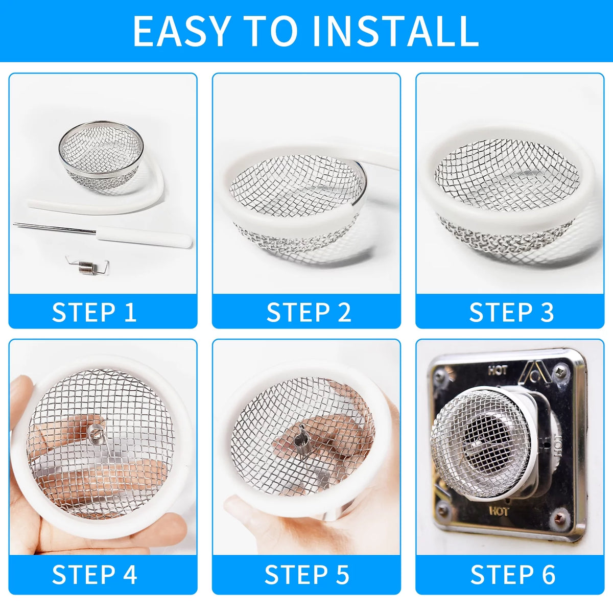 Stainless Steel Mesh RV Flying Insect Screen with Installation Tool W8310