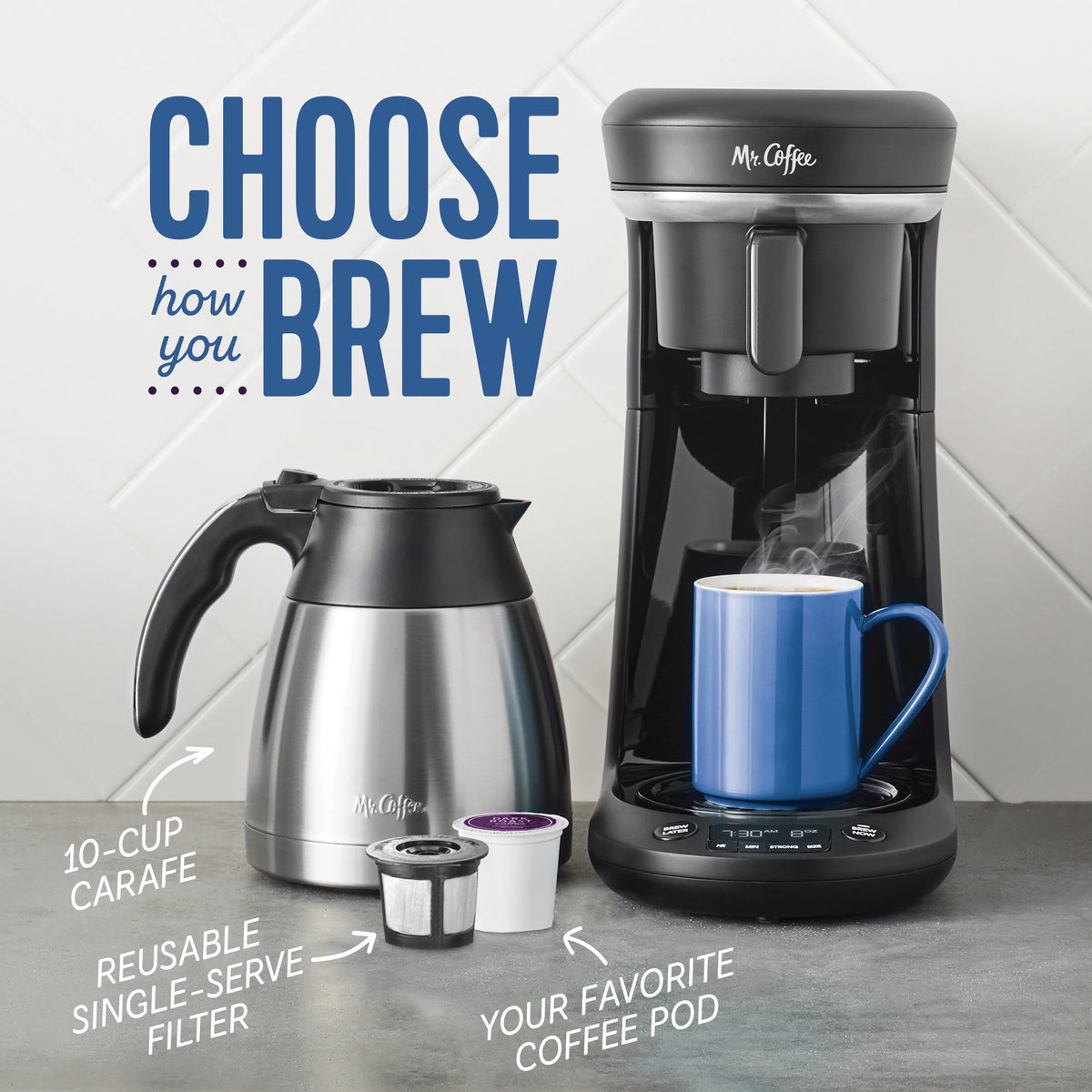 Black Pod and 10-Cup Combo Brewer W757349