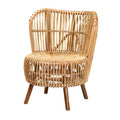 Natural Rattan Wide Seat Lounge Chair P792572