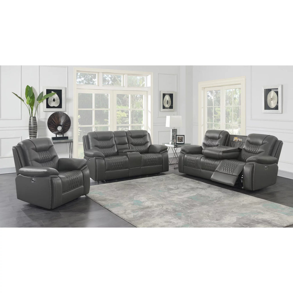 Charcoal Power Recliner D70126