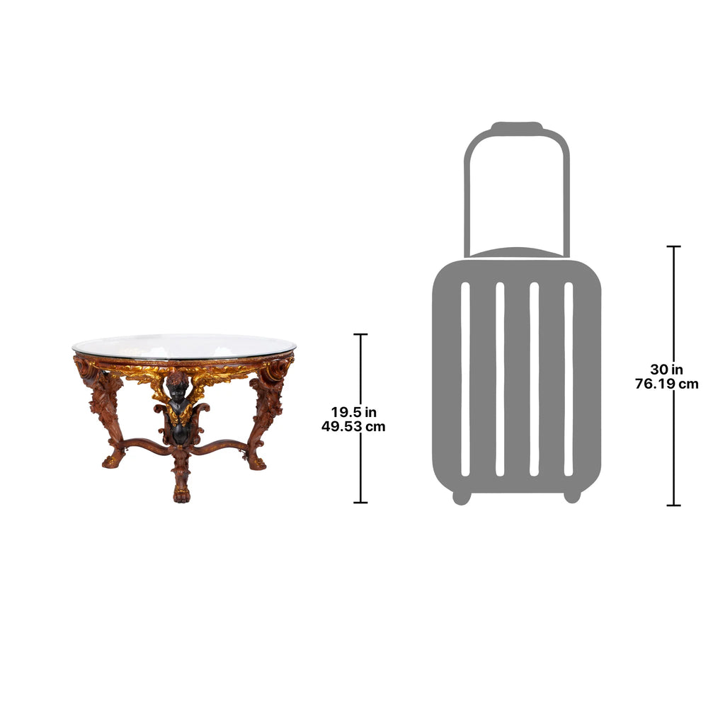 Glass Topped Cocktail Table R423
