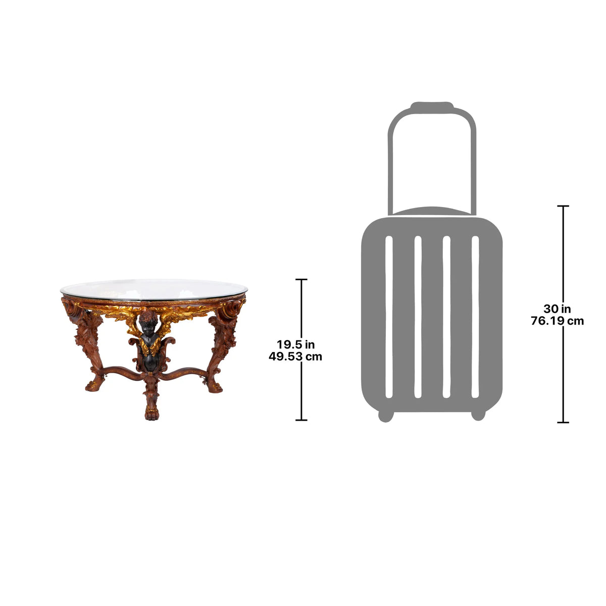 Glass Topped Cocktail Table R423