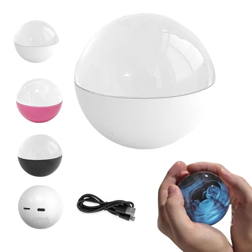 Uploadable Videos Photos 3D Crystal Ball Lamp F8771