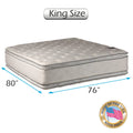 King Size Plush Eurotop Mattress with Mattress Cover O168