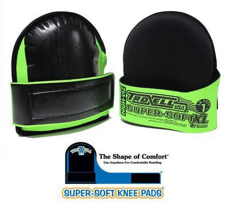 Large Hi-Viz Fluorescent Green Knee Pads M516372