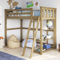 Twin Loft Bed Espresso S452