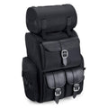 Extra Large Black Motorcycle Sissy Bar Bag H9620