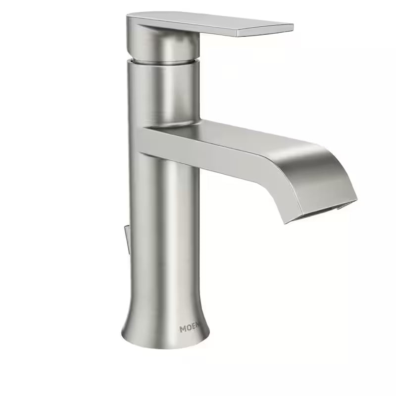 Single Handle Single Hole Bathroom Faucet Brushed Nickel Z458