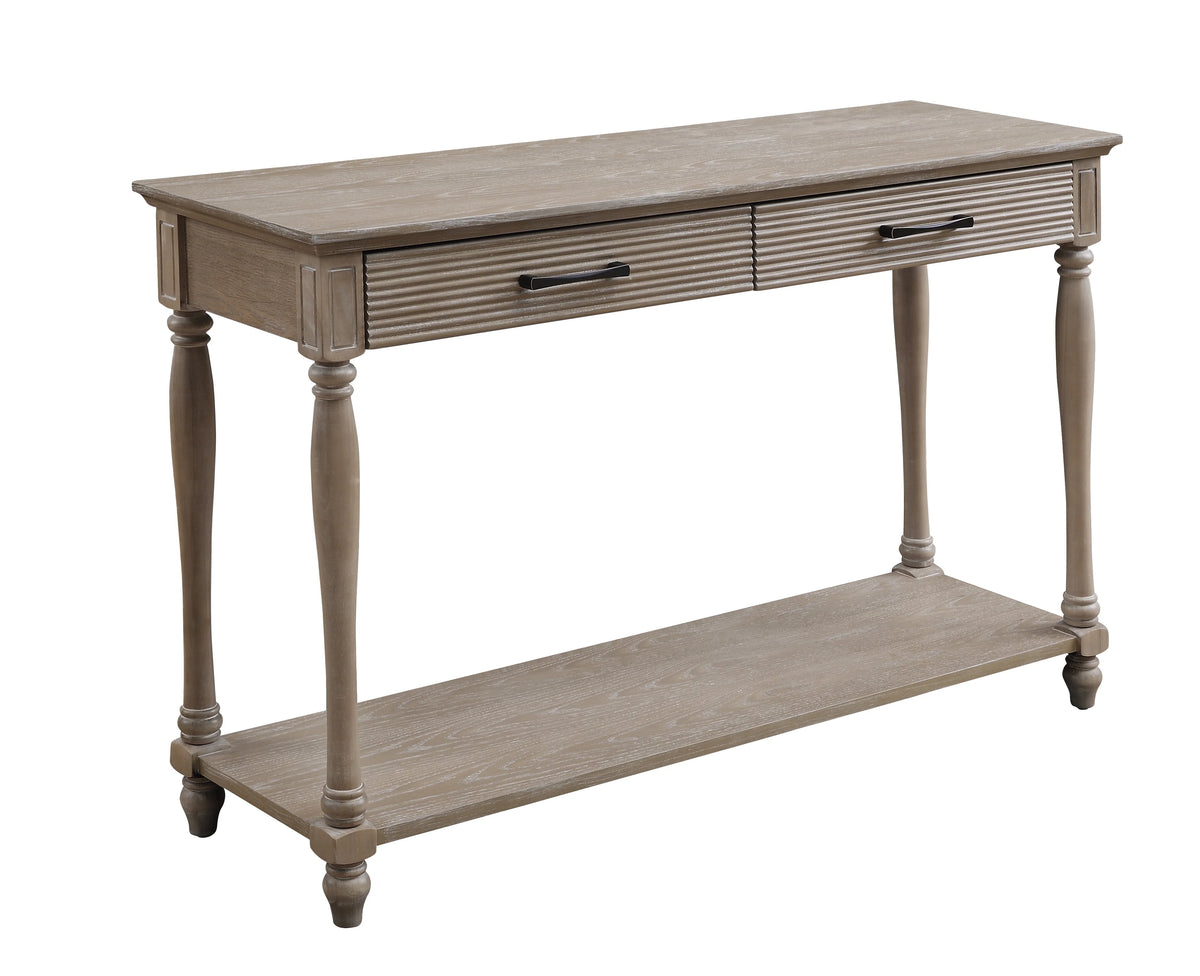 Rectangular 2-Drawer Wooden Sofa Table U227483