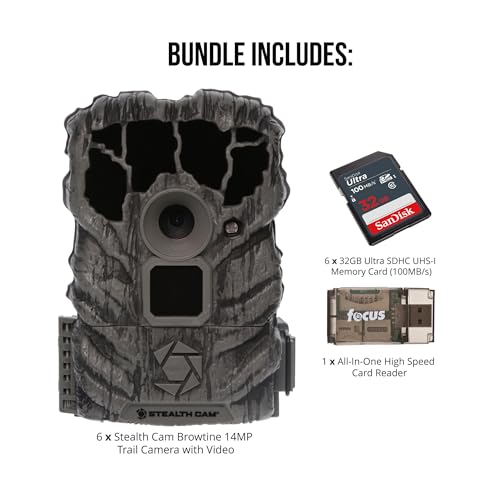 14MP Trail Camera Bundle with 32GB Memory Card and Card Reader H856009