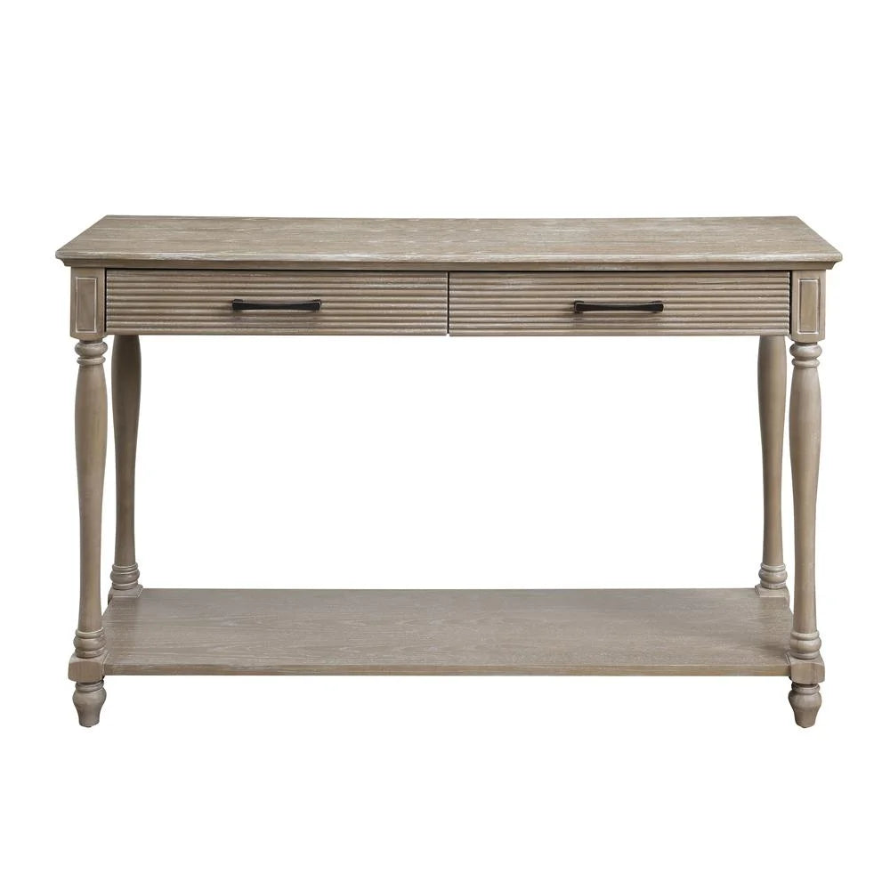 Rectangular 2-Drawer Wooden Sofa Table U227483