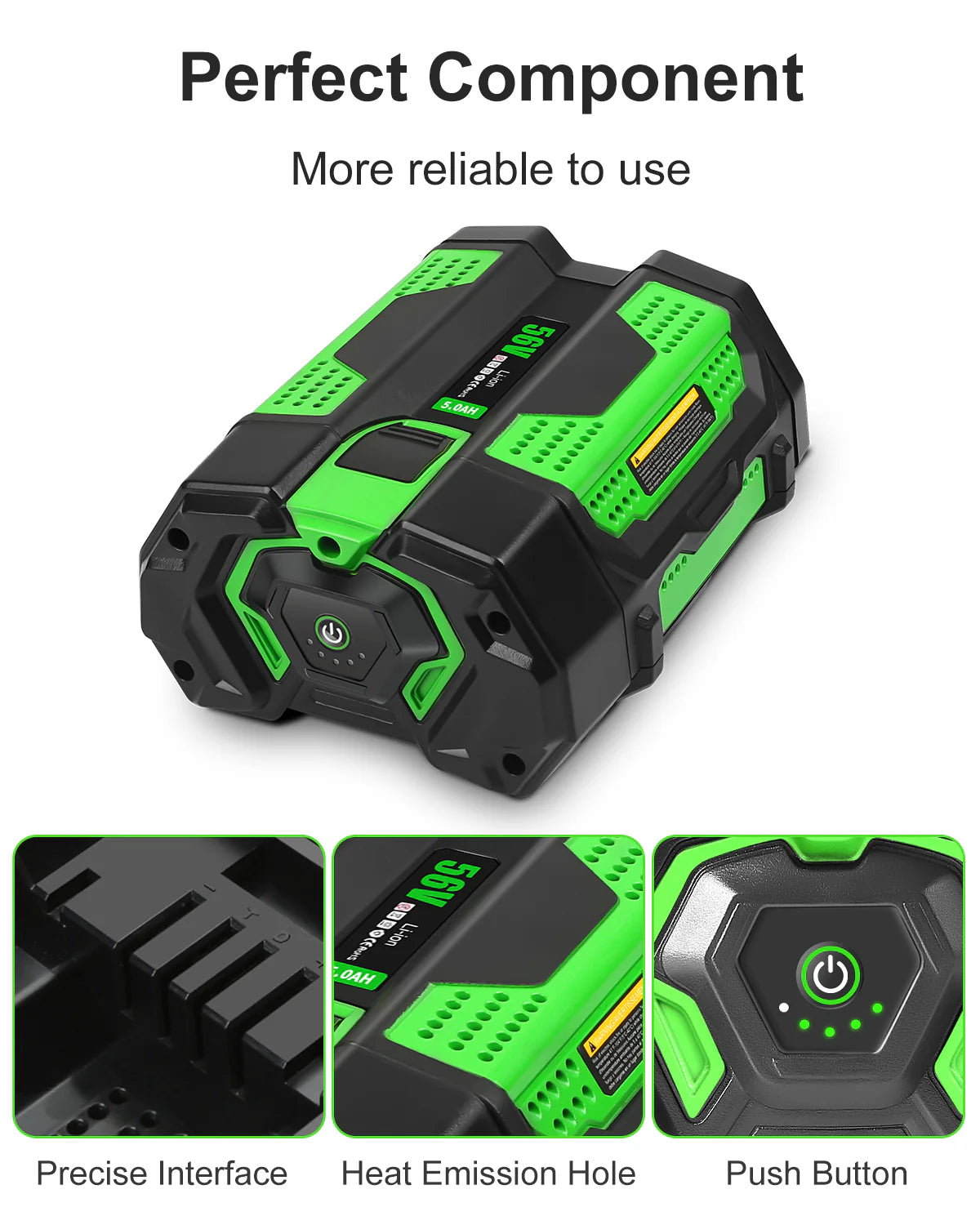 56V 5.0Ah Lithium Battery with Fuel Gauge Y6712