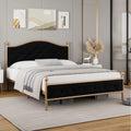 Black Queen Size Upholstered Platform Bed Frame M540