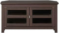 Espresso Brown Wood Corner TV Stand H62441