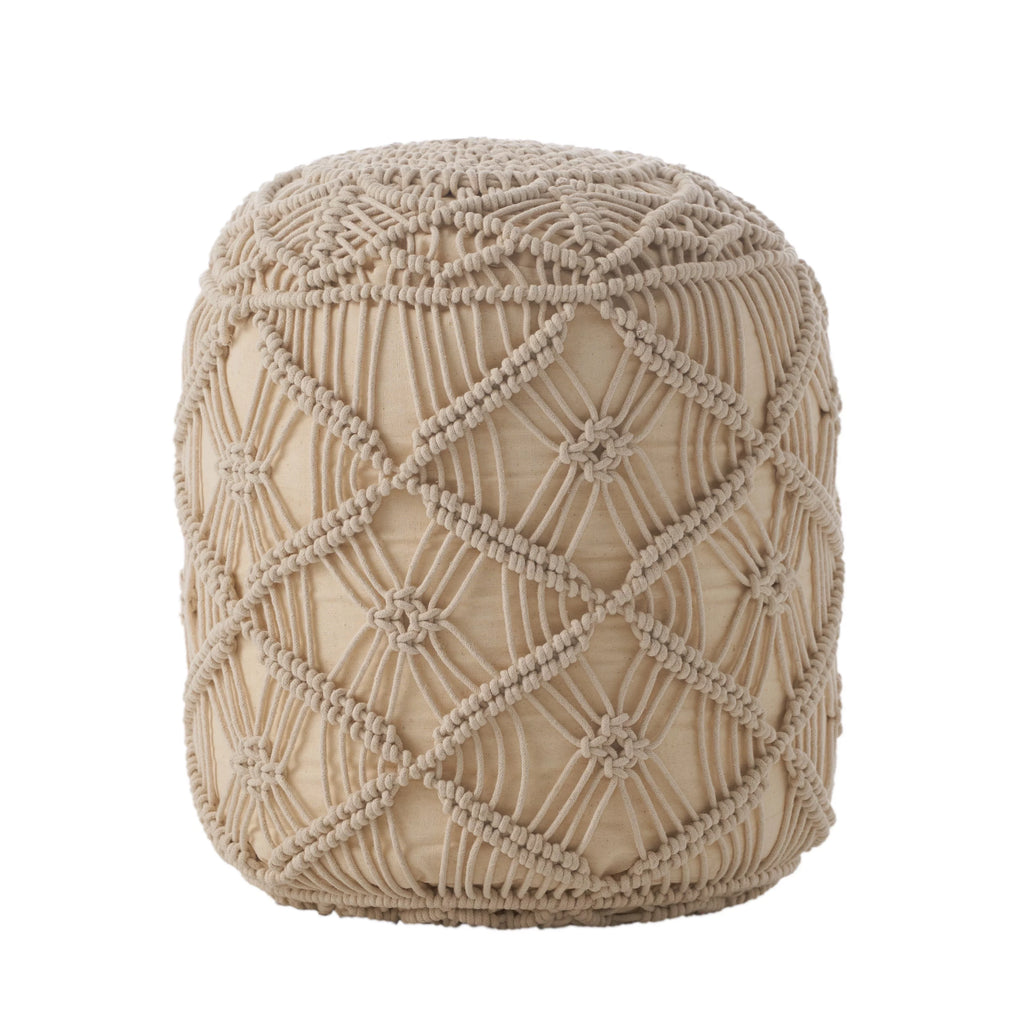 Fabric Cube Pouf N159215