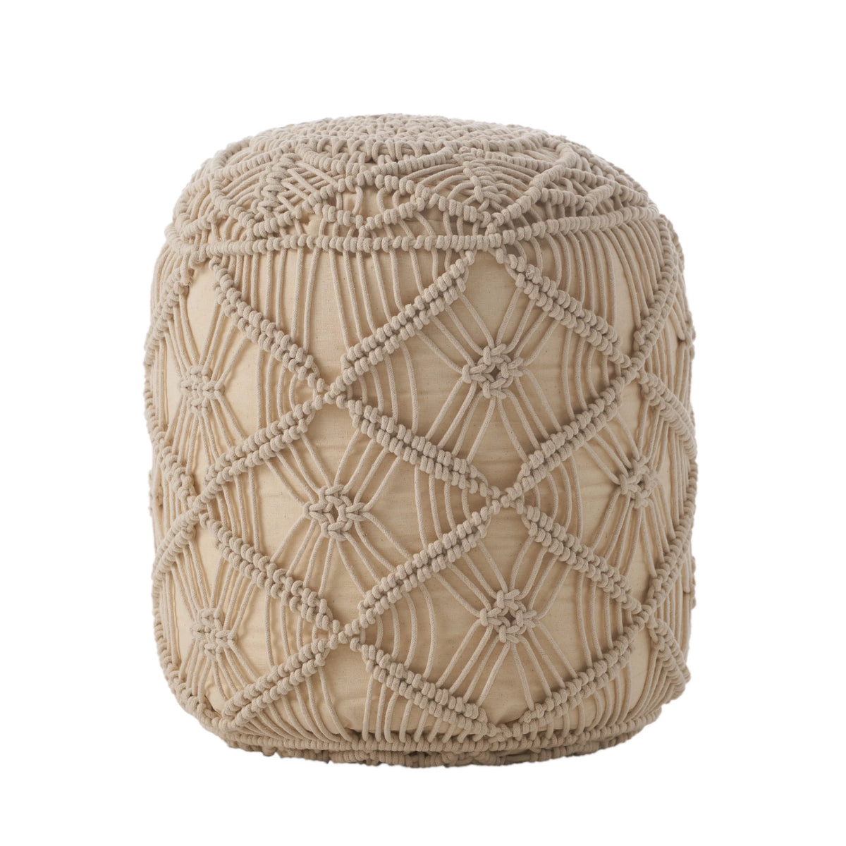 Fabric Cube Pouf N159215