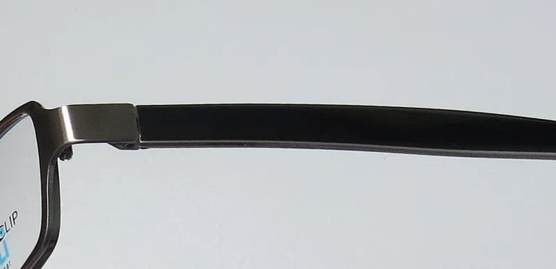 Silver Full-Rim Eyeglasses with Clip-On Sunglass Lenses V9893