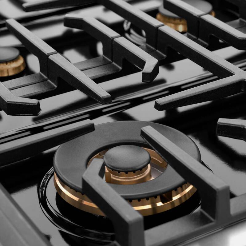 48 in. 8-Burner Freestanding Gas Range and Double Convection Oven in Stainless Steel and Polished Gold S912151