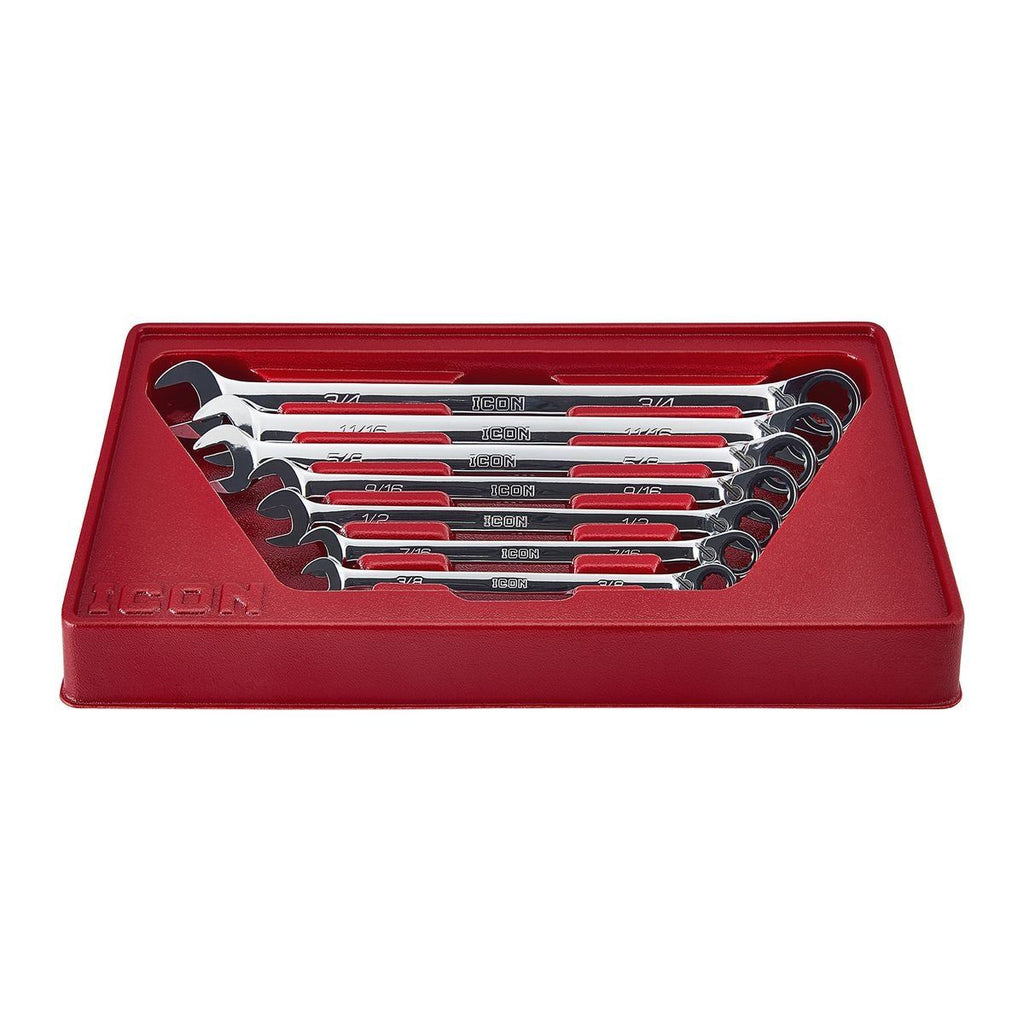 SAE Ratcheting Combination Wrench Set, 7-Piece E640