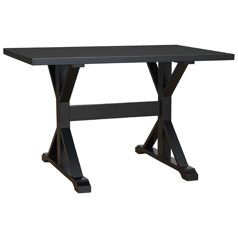 30 x 48 Trestle Table Antique Black Z81013