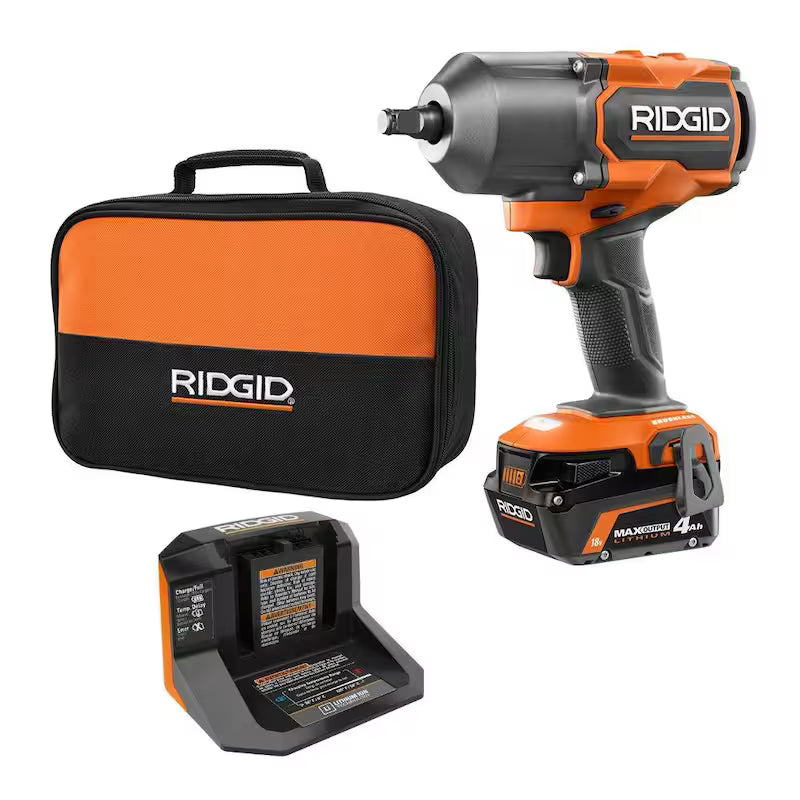18V Brushless Cordless 1/2 in. High-Torque Impact Wrench Kit J40488