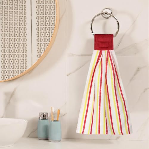 6 Pcs Check Striped Microfiber Towels M308