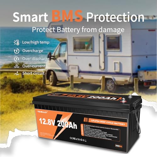 12V 300Ah LiFePO4 Lithium Battery with 200A BMS K308161