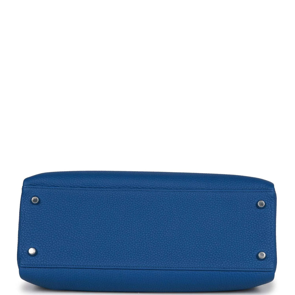 Bleu France Togo Palladium Hardware Handbag D969