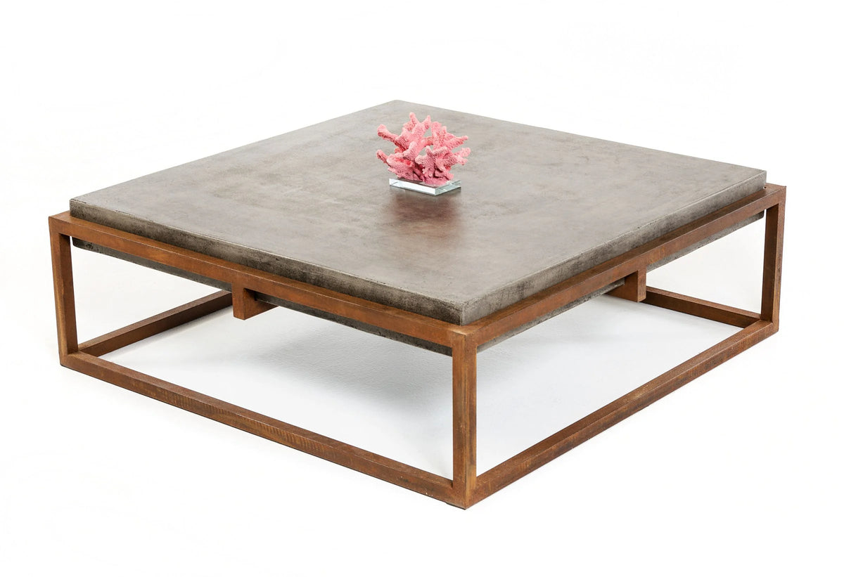 Concrete And Metal Coffee Table H8208