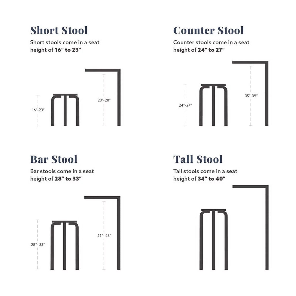 Black Wood Backless Counter Stool P38852