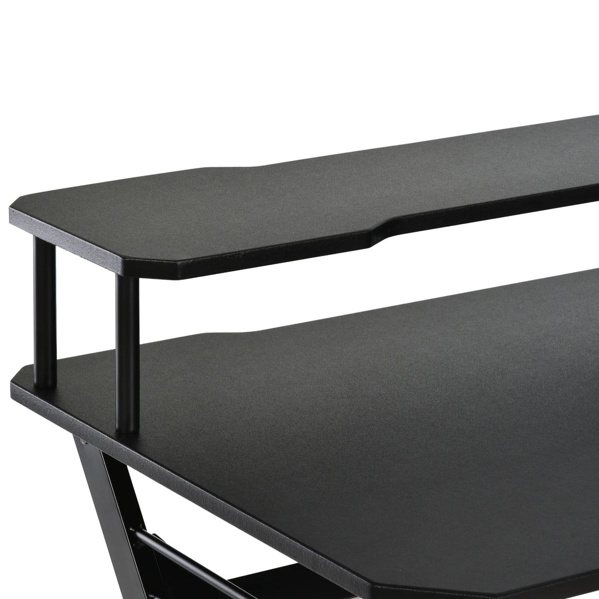 55 inch Black Gaming Desk with Monitor Stand A15651