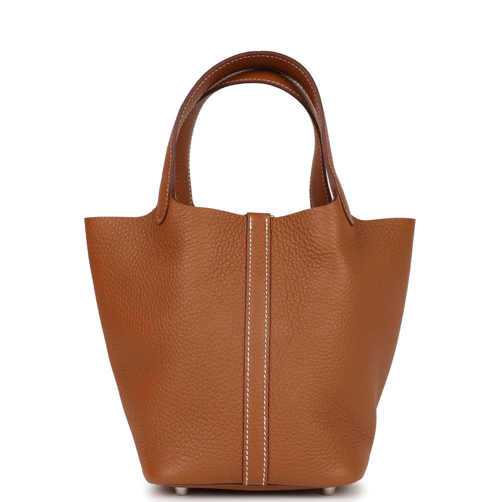 Gold Clemence Leather Handbag O846403