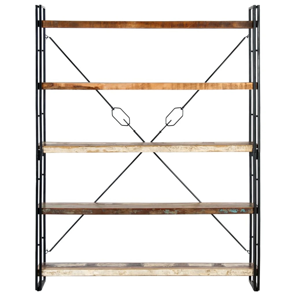5-Tier Solid Reclaimed Wood Bookcase F201499
