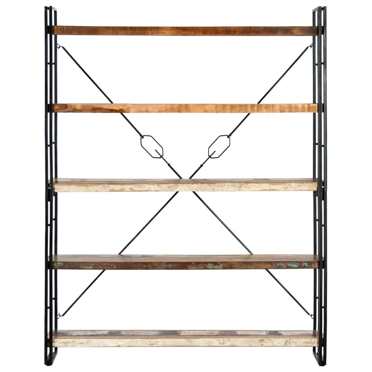 5-Tier Solid Reclaimed Wood Bookcase F201499