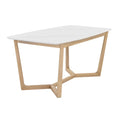 70.5" Wood & Faux Marble Dining Table K82940