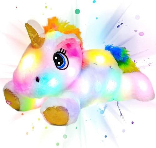 Light-up Singing White Plush Reindeer B1201