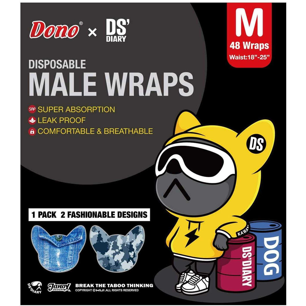Disposable Male Dog Diapers 48 Count V438093