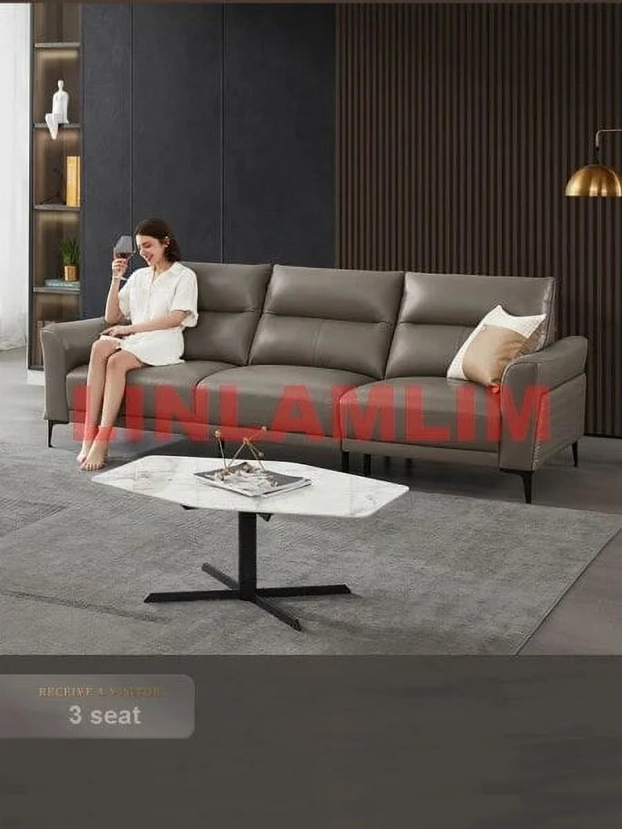 Genuine Leather Electric Reclining Sofa Set L8166