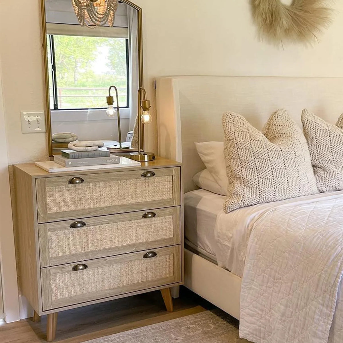 Rattan Cabinet Chest of Drawers Z863