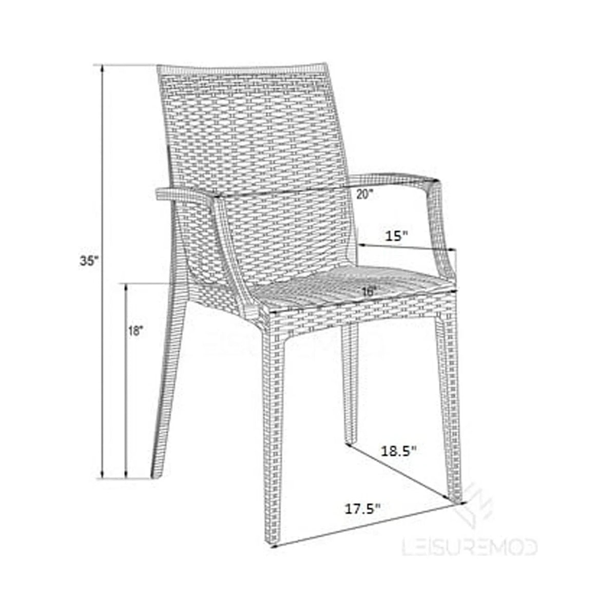 Indoor/Outdoor Chair D3491