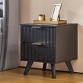 2 Drawer Wood Nightstand I2897
