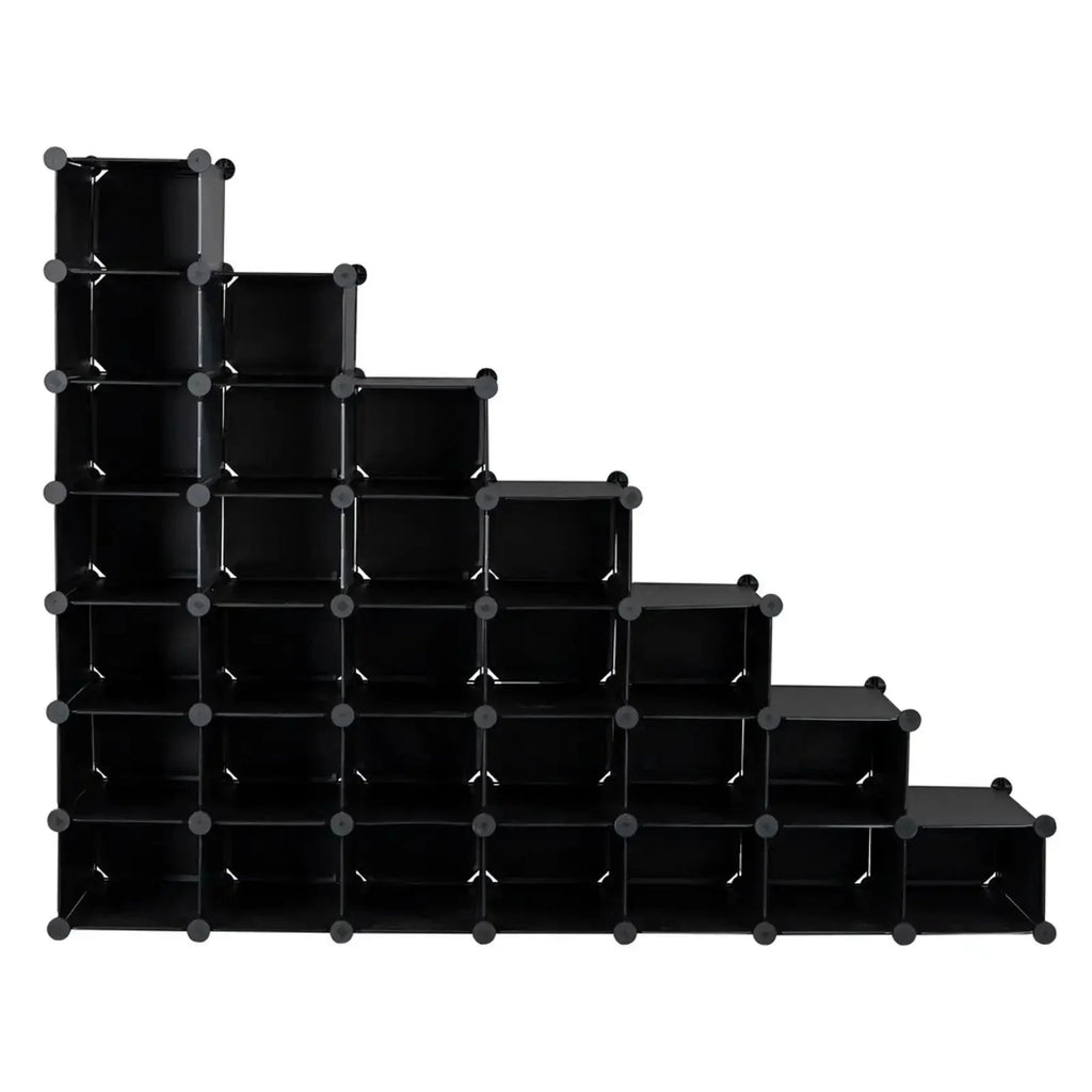 7-Tier 28-Pair Plastic Shoe Rack D874