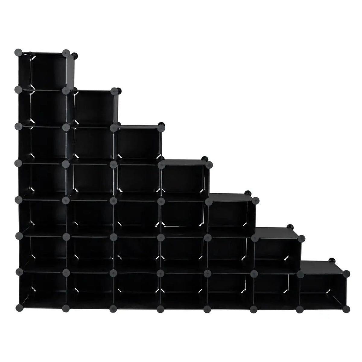 7-Tier 28-Pair Plastic Shoe Rack D874