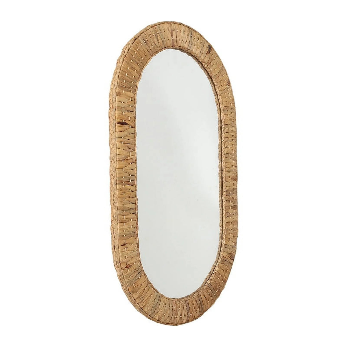 Oval Rattan Woven Wall Mirror G583