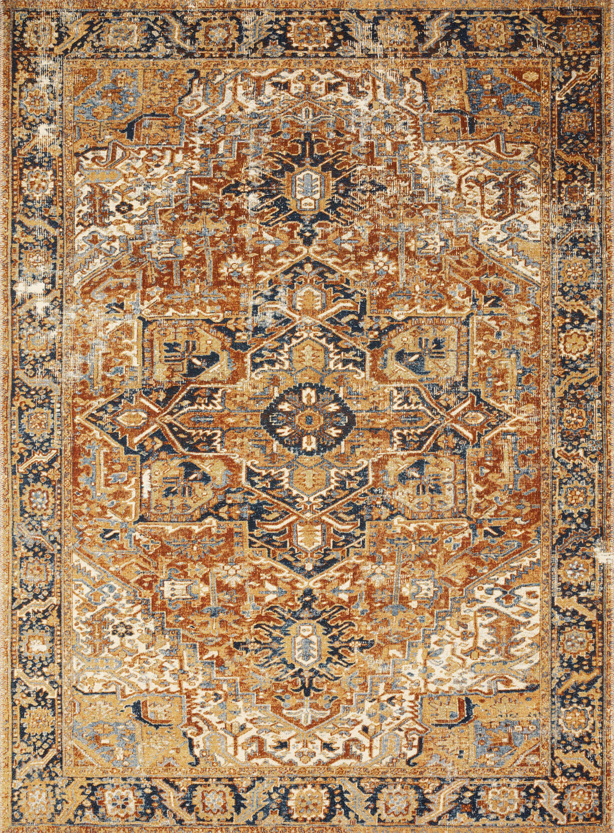 Red Navy 10'6 x 13'9 Rug R60181