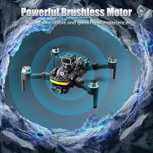 Drone with Camera 1080P RC Drone with Flashing Lights Q334