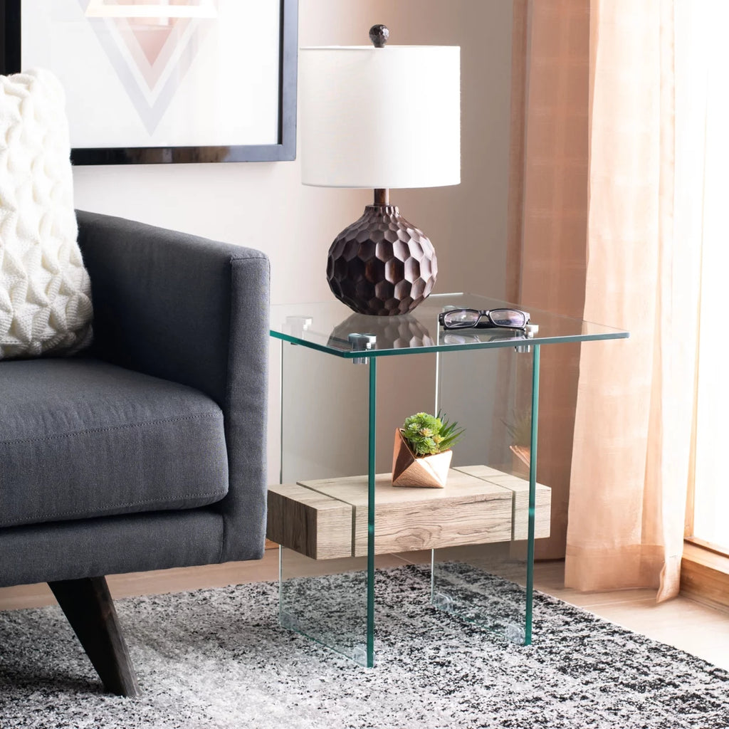 Glass 2-Tier Accent Table K4192