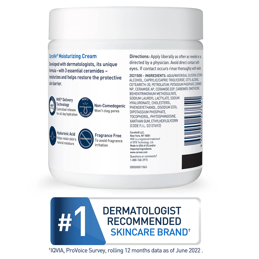 Moisturizing Cream with Hyaluronic Acid and Ceramides 19 Ounce Z691479